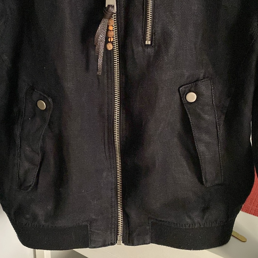 Zara men’s 100% linen black jacket - Picture 3 of 16